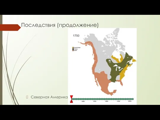 Последствия (продолжение) Северная Америка