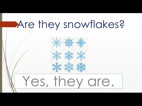 Are they snowflakes? Yes, they are.