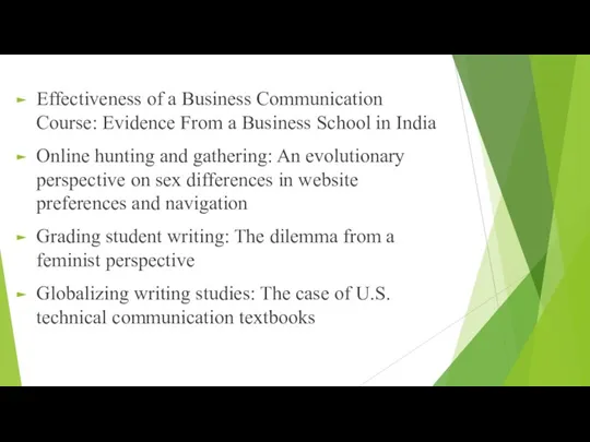 Effectiveness of a Business Communication Course: Evidence From a Business