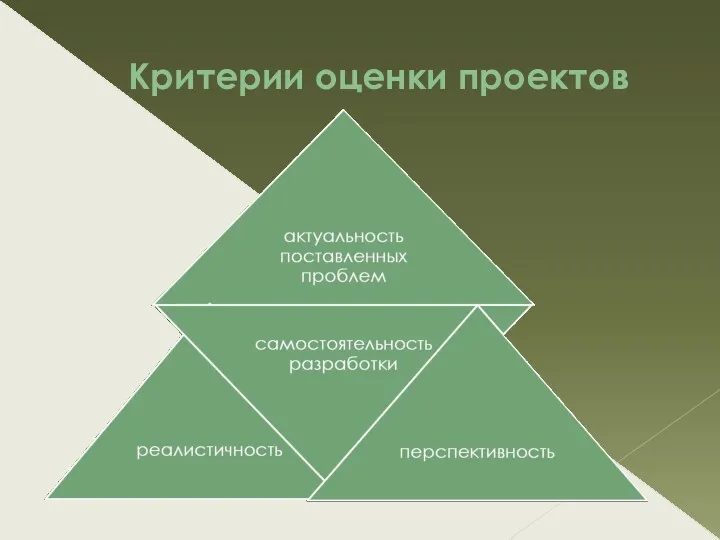 Критерии оценки проектов