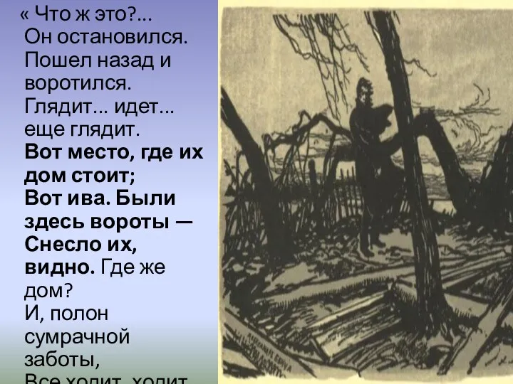 « Что ж это?... Он остановился. Пошел назад и воротился.