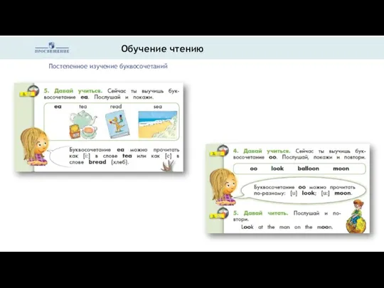 Обучение чтению Постепенное изучение буквосочетаний