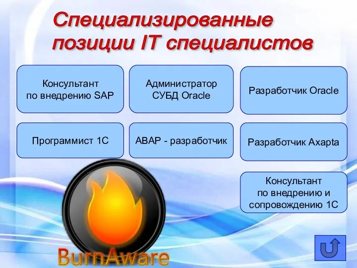 Администратор СУБД Oracle Консультант по внедрению SAP Разработчик Oracle Программист