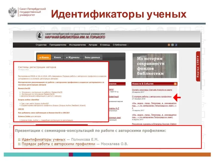 Идентификаторы ученых