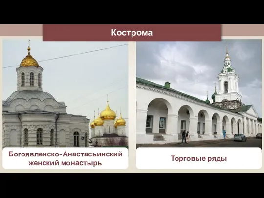 Богоявленско-Анастасьинский женский монастырь Торговые ряды Кострома