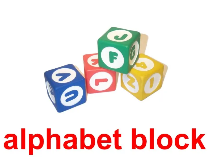 alphabet block