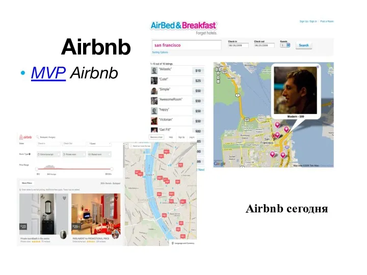 Airbnb MVP Airbnb Airbnb сегодня