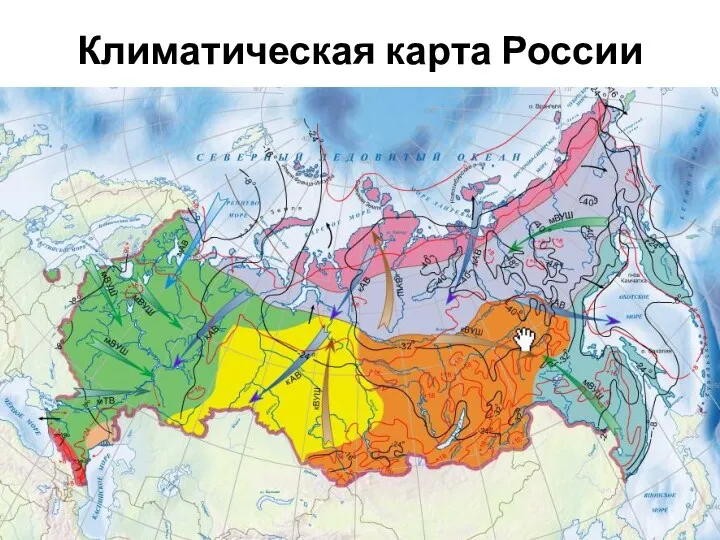 Климатическая карта России