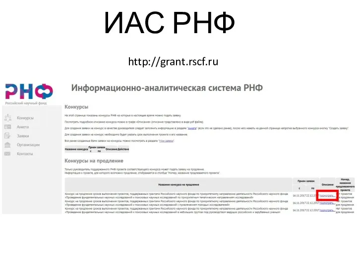 http://grant.rscf.ru ИАС РНФ