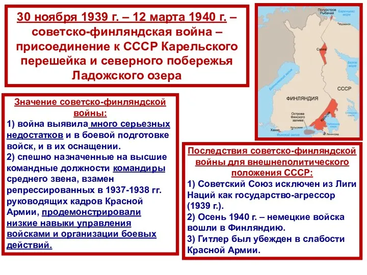 30 ноября 1939 г. – 12 марта 1940 г. –