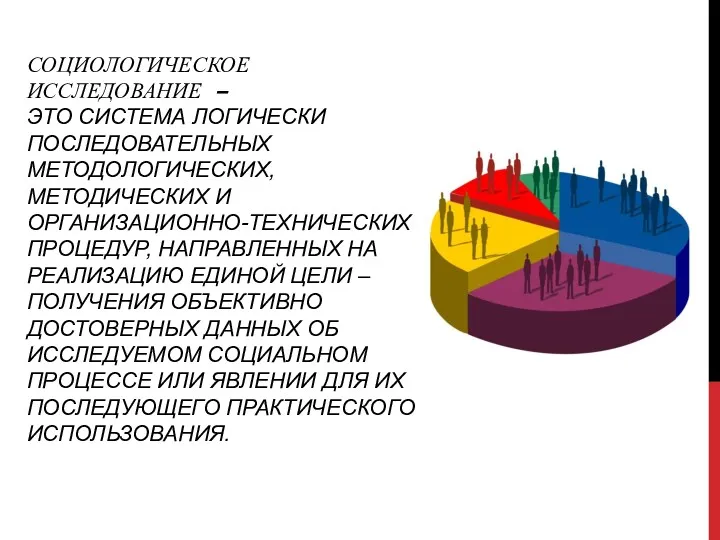 СОЦИОЛОГИЧЕСКОЕ ИССЛЕДОВАНИЕ – ЭТО СИСТЕМА ЛОГИЧЕСКИ ПОСЛЕДОВАТЕЛЬНЫХ МЕТОДОЛОГИЧЕСКИХ, МЕТОДИЧЕСКИХ И