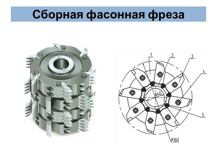 Сборная фасонная фреза