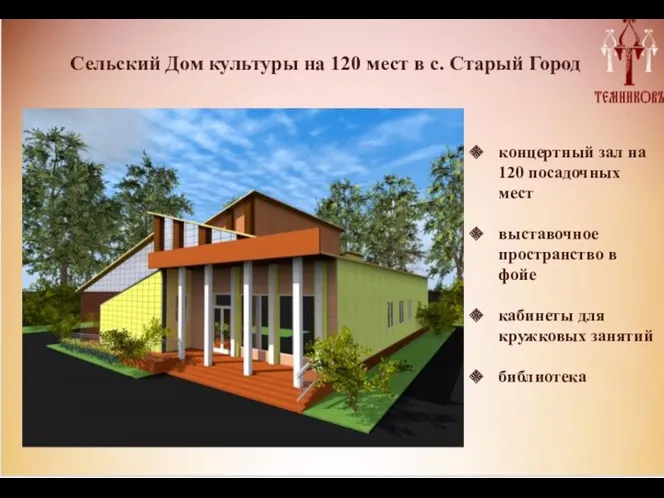 концертный зал на 120 посадочных мест выставочное пространство в фойе