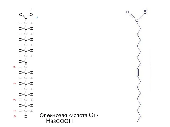 Олеиновая кислота С17 Н33СООН