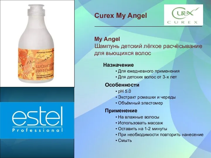 Curex My Angel My Angel Шампунь детский лёгкое расчёсывание для