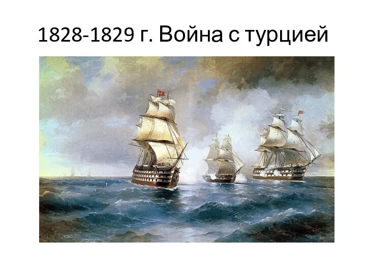 1828-1829 г. Война с турцией