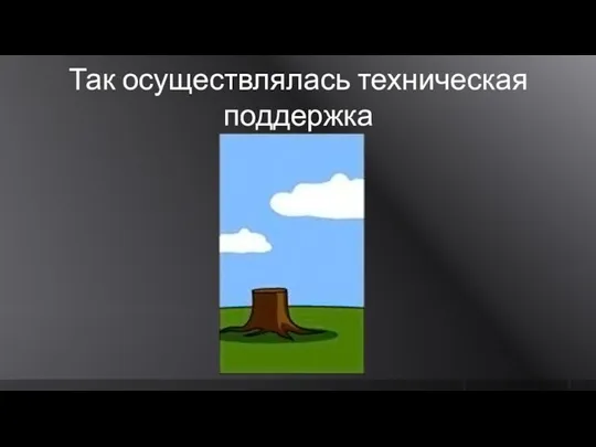 Так осуществлялась техническая поддержка