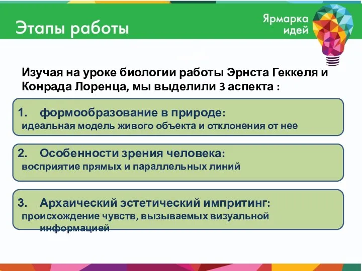 Изучая на уроке биологии работы Эрнста Геккеля и Конрада Лоренца,