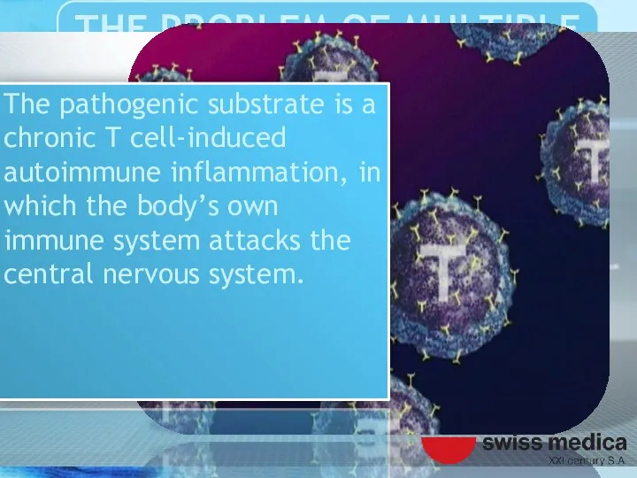 The pathogenic substrate is a chronic T cell-induced autoimmune inflammation,