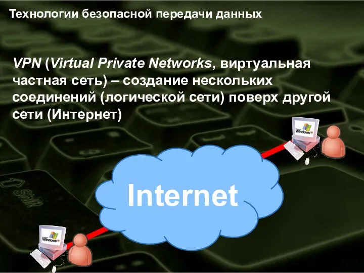 VPN (Virtual Private Networks, виртуальная частная сеть) – создание нескольких