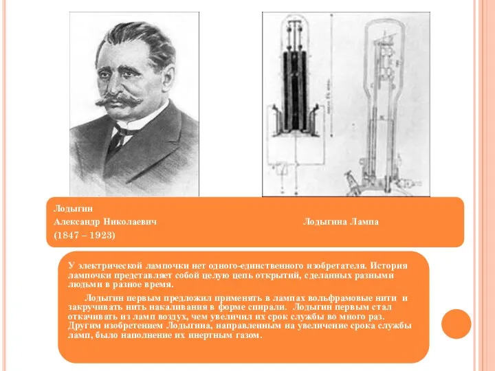 У электрической лампочки нет одного-единственного изобретателя. История лампочки представляет собой