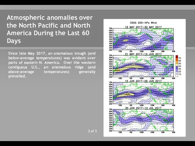 2 of 3 Atmospheric anomalies over the North Pacific and