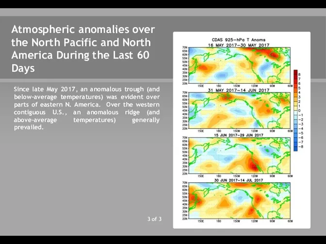 3 of 3 Atmospheric anomalies over the North Pacific and