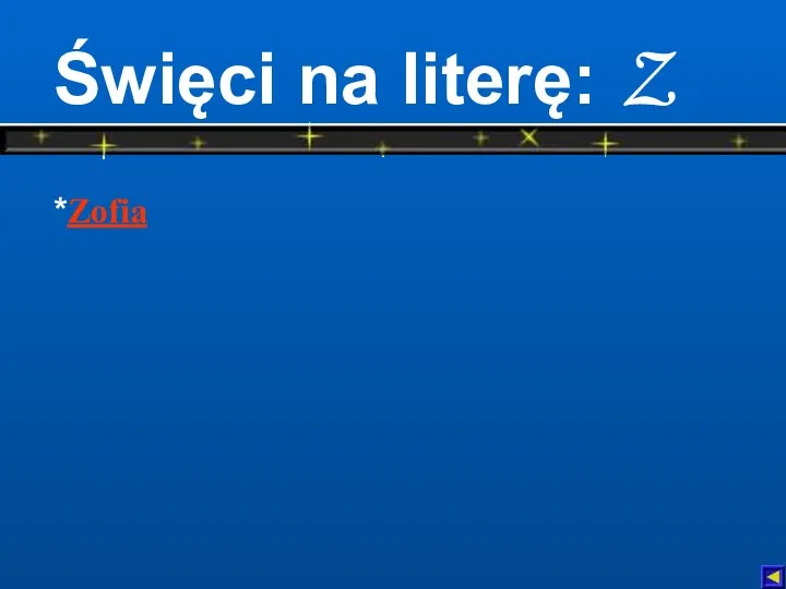 Święci na literę: Z *Zofia