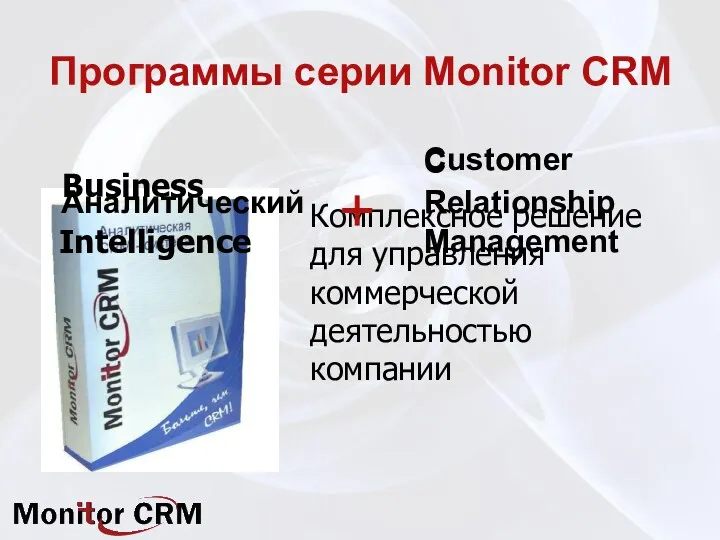 Аналитический Business Intelligence Customer Relationship Management C R M Комплексное