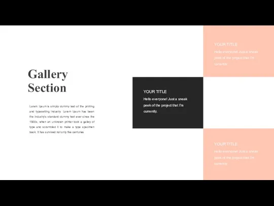 Gallery Section Lorem Ipsum is simply dummy text of the