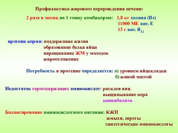 Профилактика жирового перерождения печени: 2 раза в месяц на 1