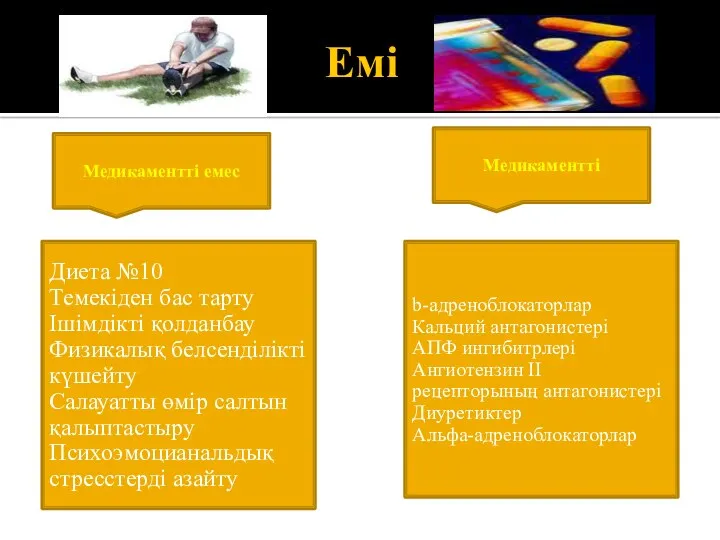 Емі Диета №10 Темекіден бас тарту Ішімдікті қолданбау Физикалық белсенділікті