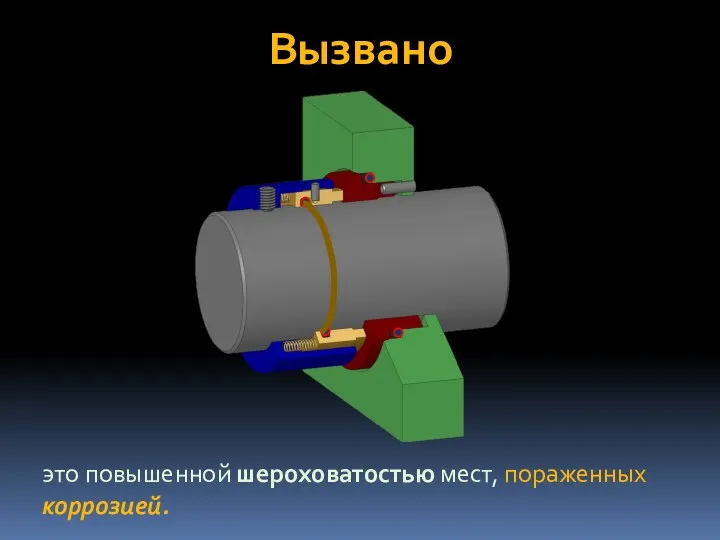 Вызвано это повышенной шероховатостью мест, пораженных коррозией.