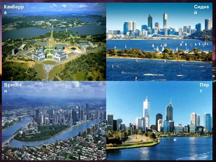 Население Австралии Канберра Перт Сидней Брисбен