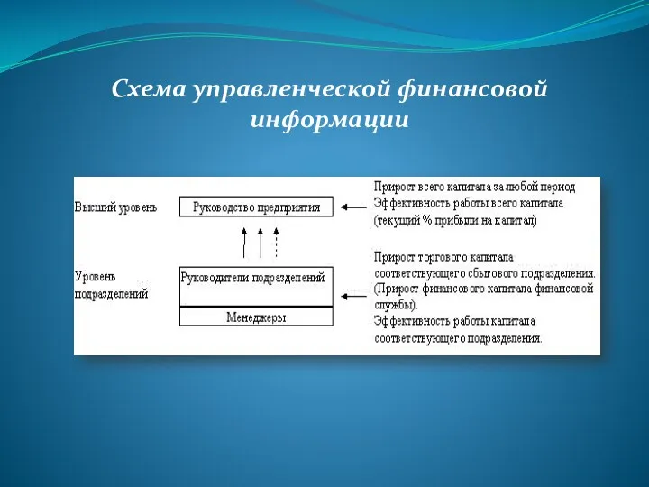 Схема управленческой финансовой информации