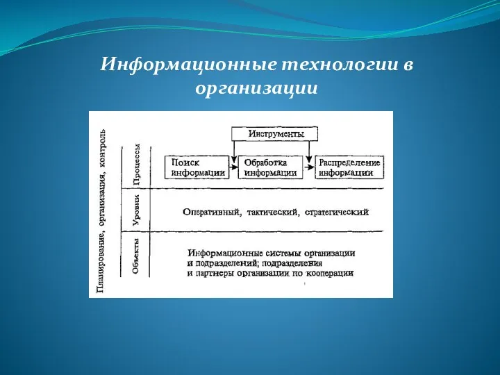 Информационные технологии в организации