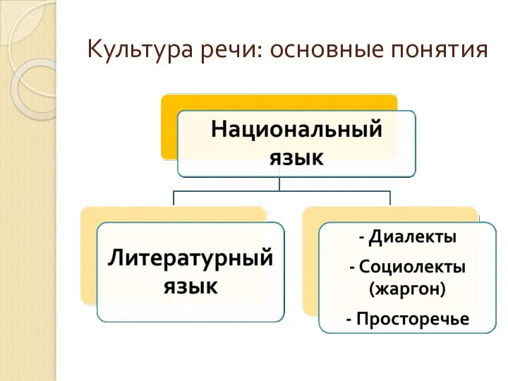 Культура речи: основные понятия