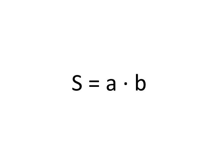 S = a · b