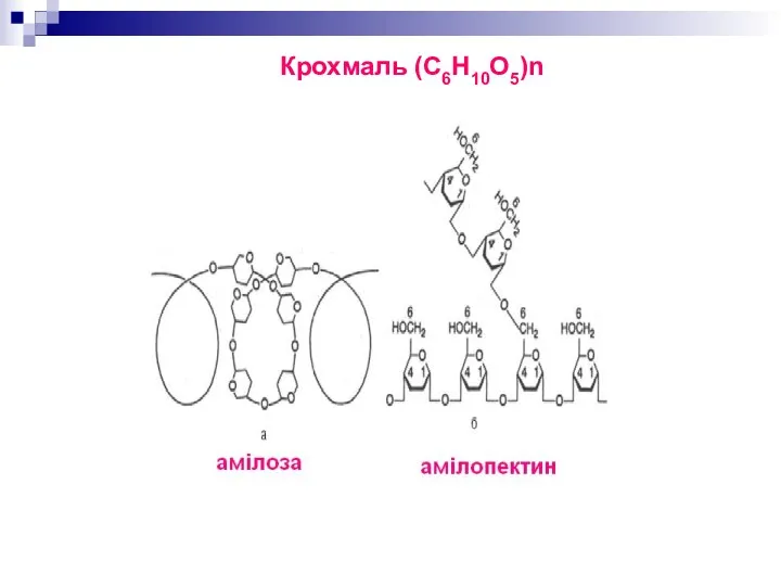 Крохмаль (С6Н10О5)n