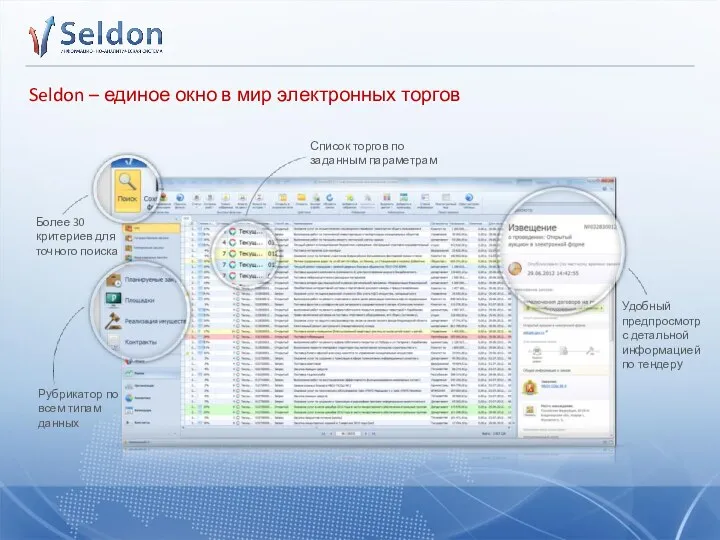 Seldon – единое окно в мир электронных торгов