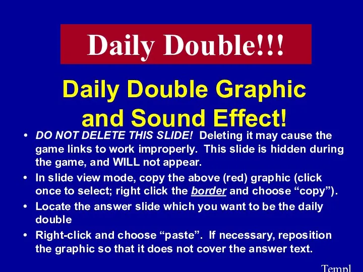 Template by Bill Arcuri, WCSD Daily Double Graphic and Sound
