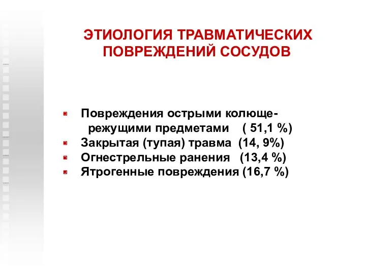 Повреждения острыми колюще- режущими предметами ( 51,1 %) Закрытая (тупая)