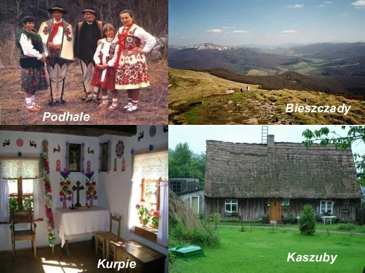 Kaszuby Podhale Kurpie Bieszczady