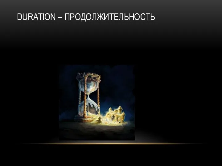 DURATION – ПРОДОЛЖИТЕЛЬНОСТЬ