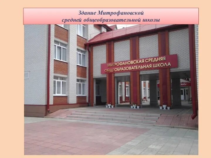 Здание Митрофановской средней общеобразовательной школы