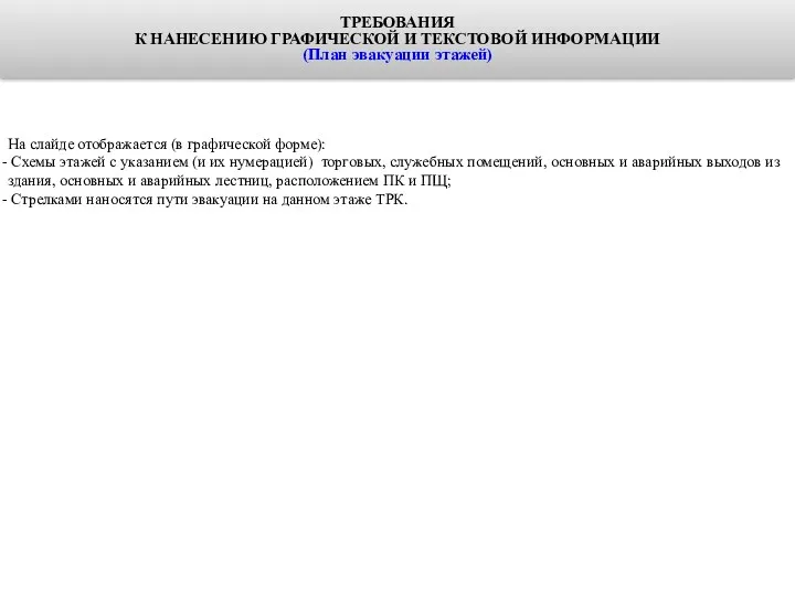 На слайде отображается (в графической форме): Схемы этажей с указанием