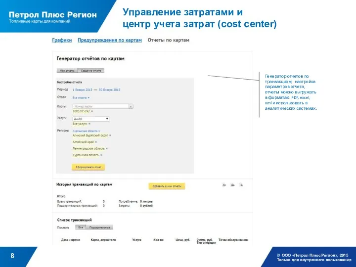 Управление затратами и центр учета затрат (cost center) © ООО