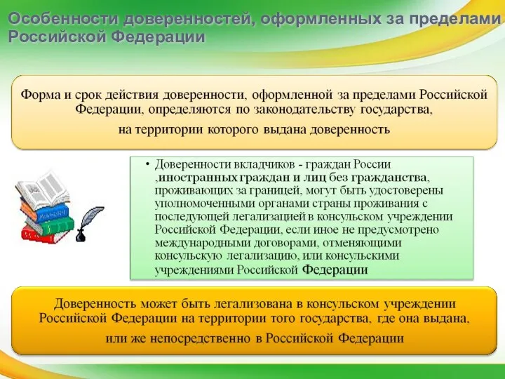 Особенности доверенностей, оформленных за пределами Российской Федерации