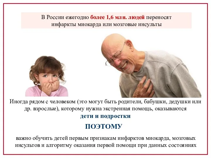 В России ежегодно более 1,6 млн. людей переносят инфаркты миокарда