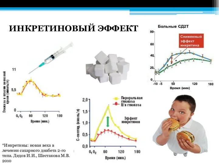 ИНКРЕТИНОВЫЙ ЭФФЕКТ *Инкретины: новая веха в лечении сахарного диабета 2-го типа. Дедов И.И., Шестакова М.В. 2010